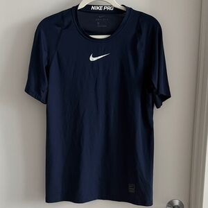 Nike Pro Men's Dark Blue Short Sleeve Tee